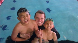 Steven and Terry Li Ages 9 and 6 Dolphin Graduates